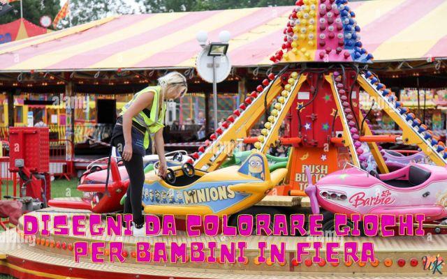 Giochi per bambini in fiera 1 Disegni da colorare Giochi per bambini in fiera